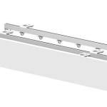 VLTAVA T1 TORINO F1 Dvoukolejnice s čelem pro záclony a závěsy - lehké zatíženÍ